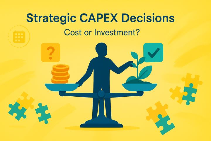 CAPEX vs. 비용: PM의 전략적 판단을 가르는 5가지 질문